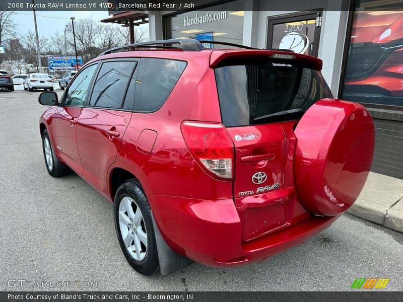 Barcelona Red Pearl / Ash 2008 Toyota RAV4 Limited V6 4WD