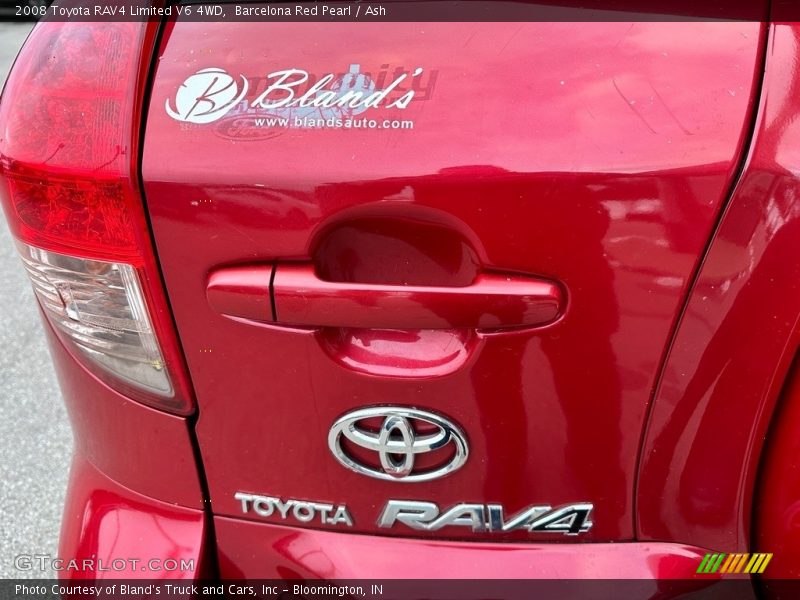 Barcelona Red Pearl / Ash 2008 Toyota RAV4 Limited V6 4WD
