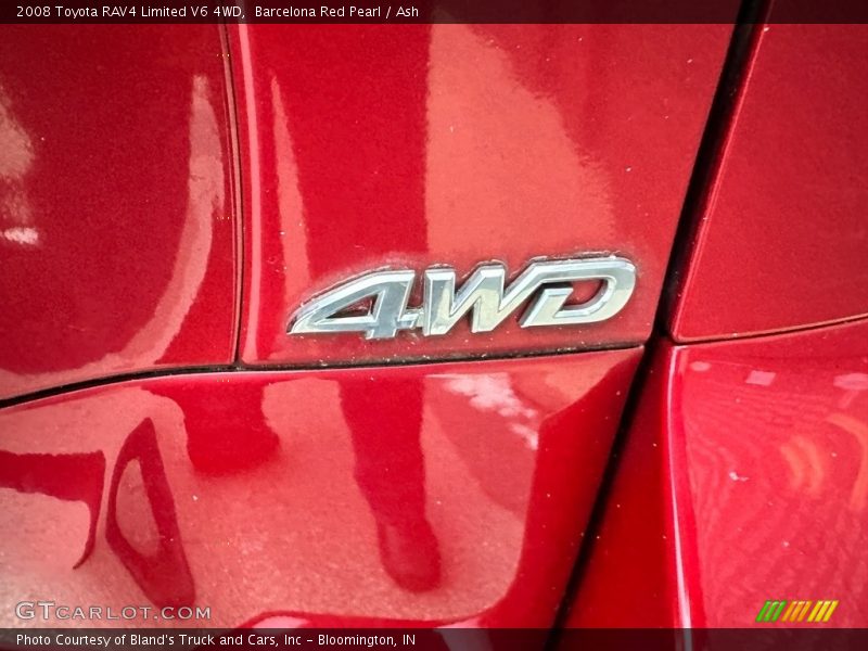Barcelona Red Pearl / Ash 2008 Toyota RAV4 Limited V6 4WD
