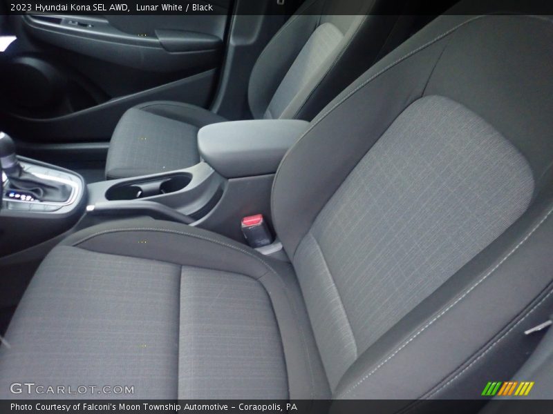 Lunar White / Black 2023 Hyundai Kona SEL AWD