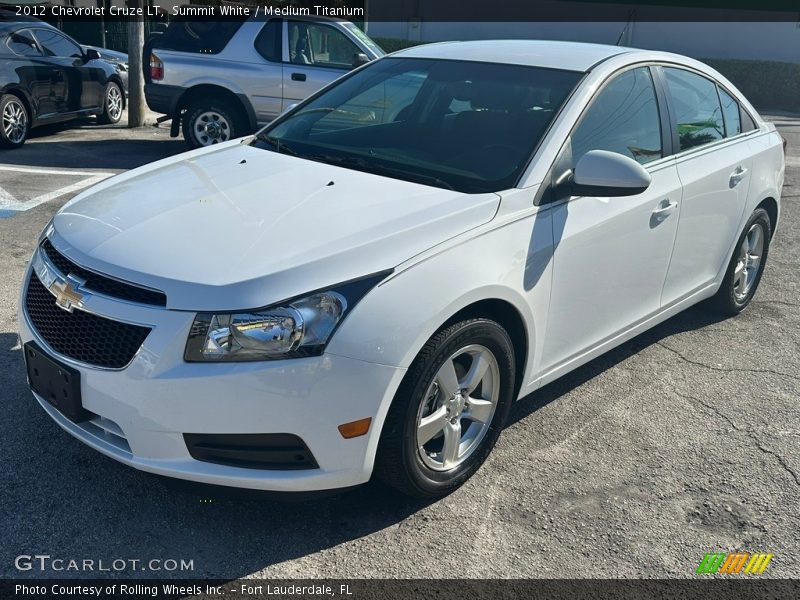 Summit White / Medium Titanium 2012 Chevrolet Cruze LT