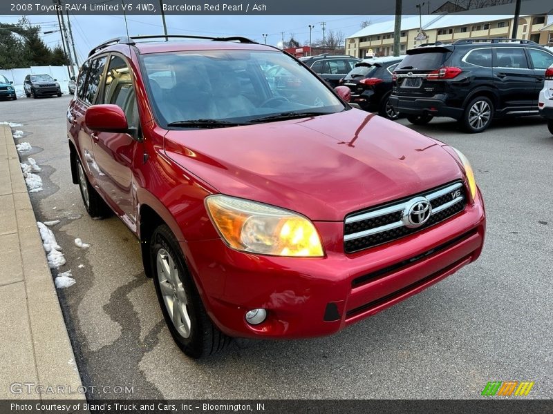 Barcelona Red Pearl / Ash 2008 Toyota RAV4 Limited V6 4WD