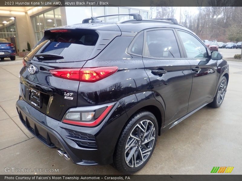 Abyss Black Pearl / Black 2023 Hyundai Kona N Line AWD