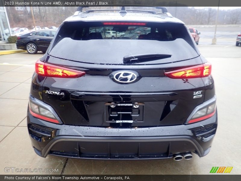 Abyss Black Pearl / Black 2023 Hyundai Kona N Line AWD