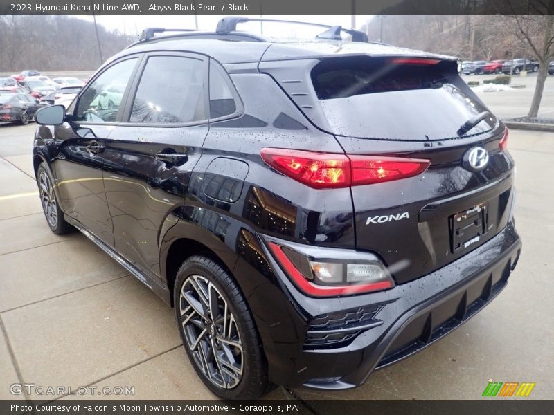 Abyss Black Pearl / Black 2023 Hyundai Kona N Line AWD