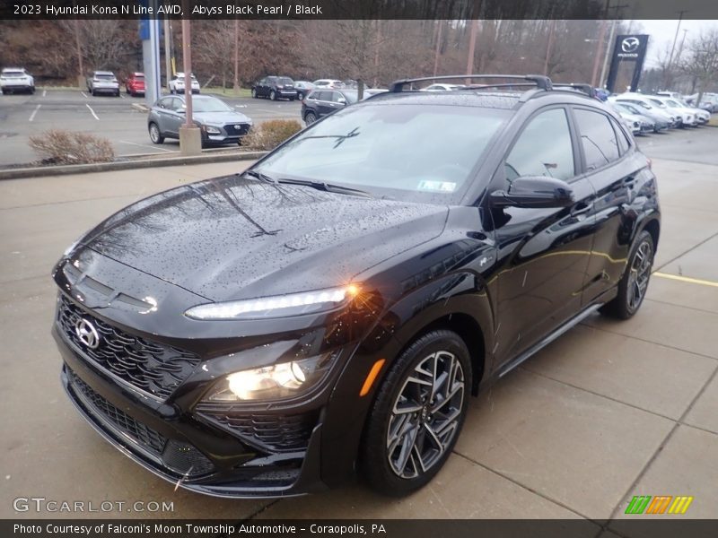 Abyss Black Pearl / Black 2023 Hyundai Kona N Line AWD