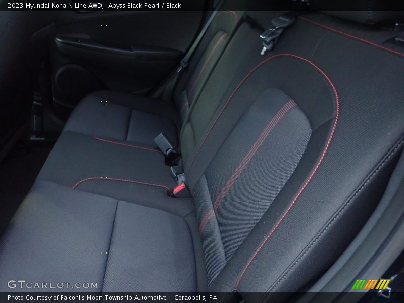 Rear Seat of 2023 Kona N Line AWD