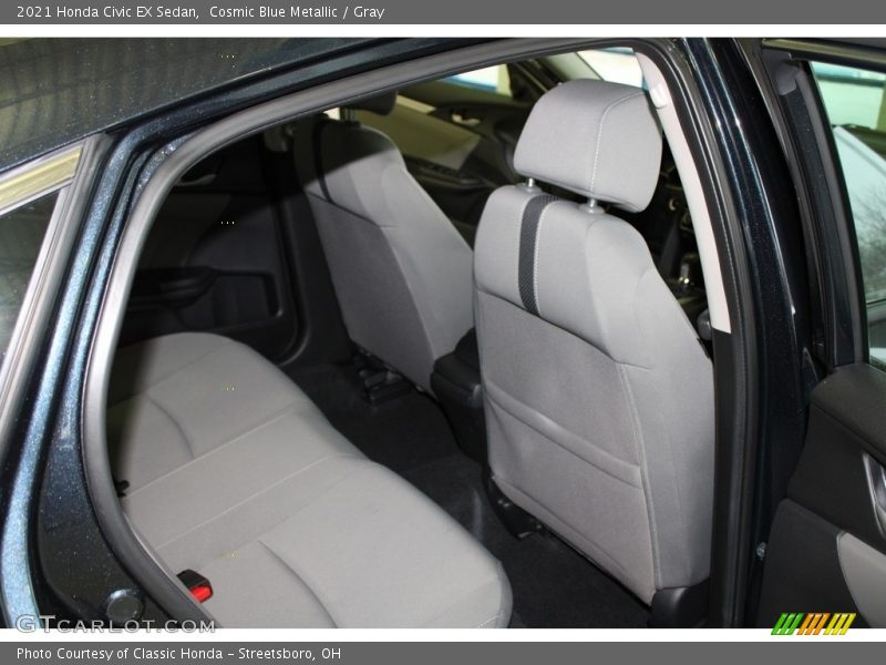 Cosmic Blue Metallic / Gray 2021 Honda Civic EX Sedan