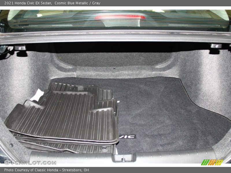 Cosmic Blue Metallic / Gray 2021 Honda Civic EX Sedan