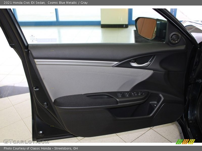 Cosmic Blue Metallic / Gray 2021 Honda Civic EX Sedan