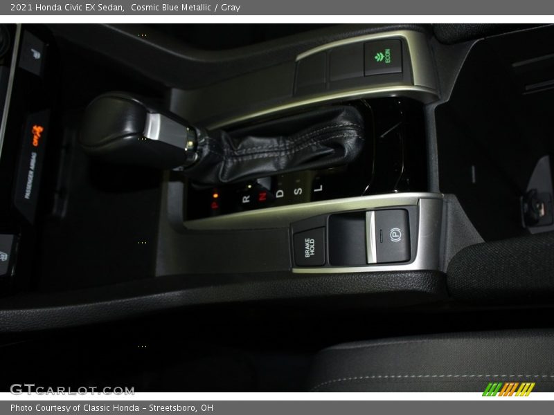 Cosmic Blue Metallic / Gray 2021 Honda Civic EX Sedan