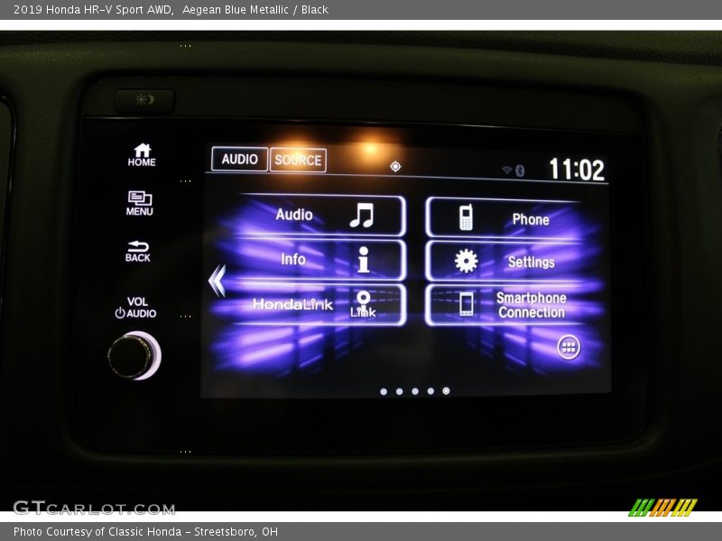 Aegean Blue Metallic / Black 2019 Honda HR-V Sport AWD