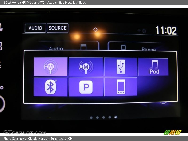 Aegean Blue Metallic / Black 2019 Honda HR-V Sport AWD