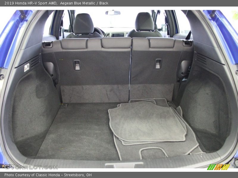 Aegean Blue Metallic / Black 2019 Honda HR-V Sport AWD