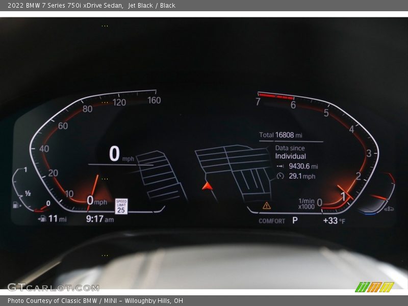  2022 7 Series 750i xDrive Sedan 750i xDrive Sedan Gauges