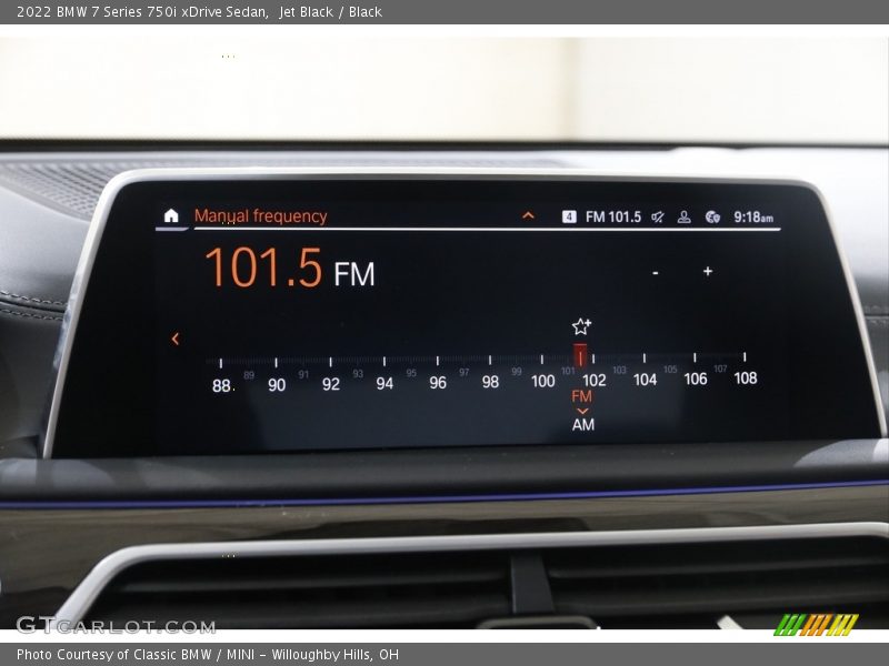Jet Black / Black 2022 BMW 7 Series 750i xDrive Sedan