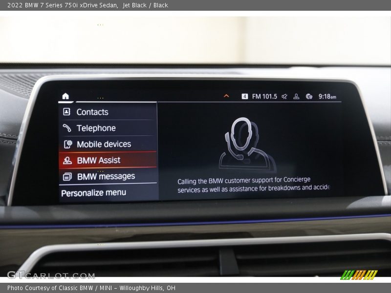 Jet Black / Black 2022 BMW 7 Series 750i xDrive Sedan