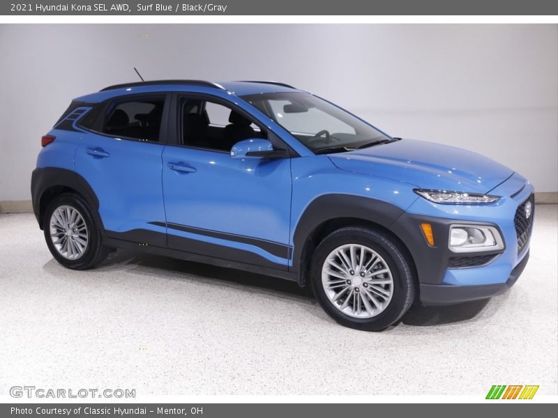  2021 Kona SEL AWD Surf Blue