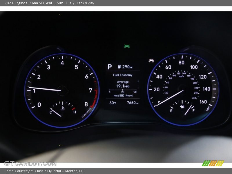  2021 Kona SEL AWD SEL AWD Gauges