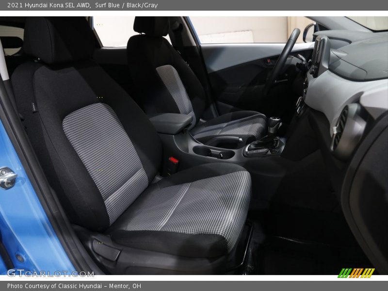 Front Seat of 2021 Kona SEL AWD