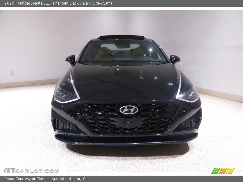 Phantom Black / Dark Gray/Camel 2020 Hyundai Sonata SEL