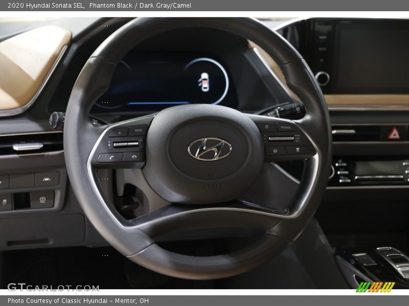 Phantom Black / Dark Gray/Camel 2020 Hyundai Sonata SEL