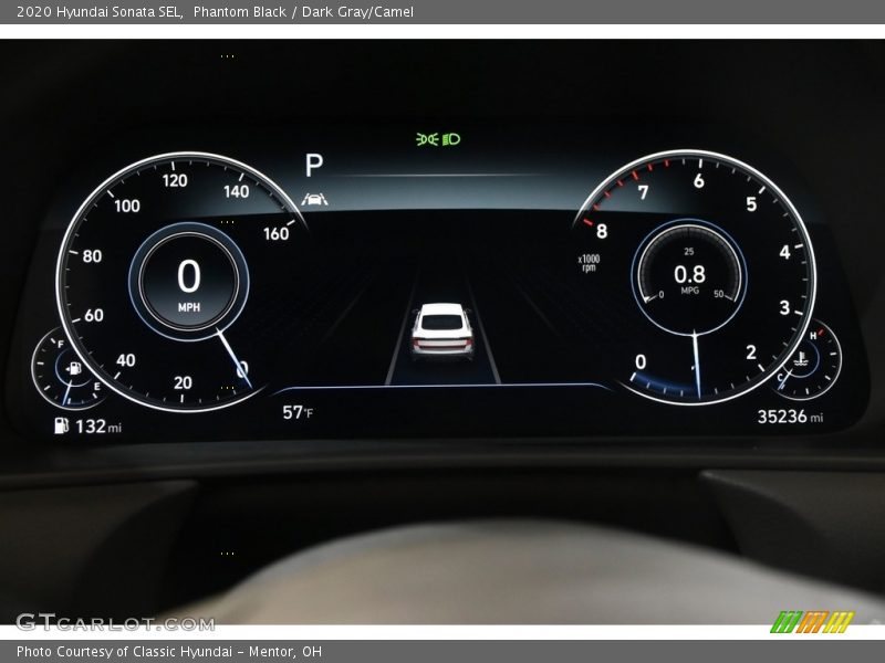 Phantom Black / Dark Gray/Camel 2020 Hyundai Sonata SEL