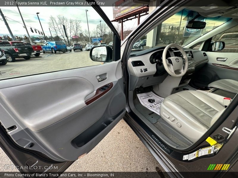 Predawn Gray Mica / Light Gray 2012 Toyota Sienna XLE