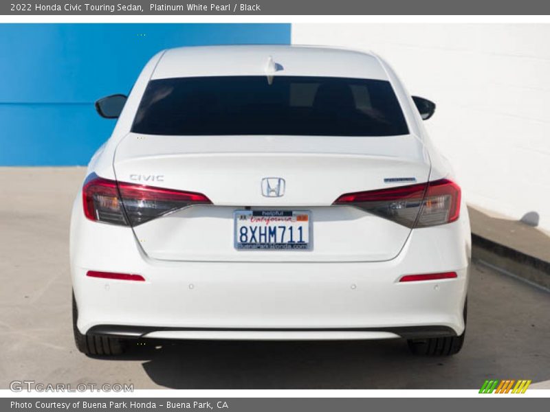 Platinum White Pearl / Black 2022 Honda Civic Touring Sedan