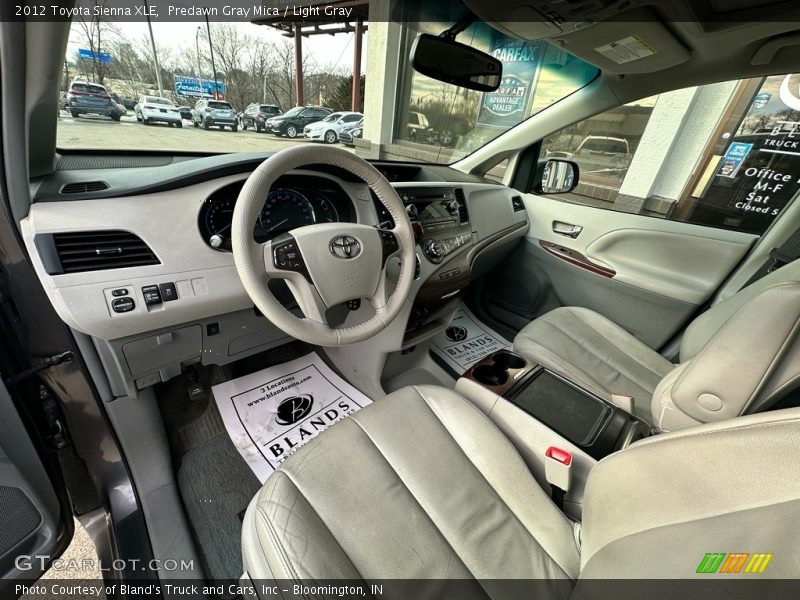 Predawn Gray Mica / Light Gray 2012 Toyota Sienna XLE