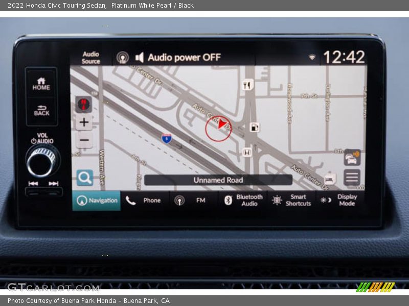 Platinum White Pearl / Black 2022 Honda Civic Touring Sedan