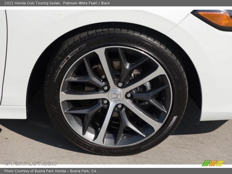 Platinum White Pearl / Black 2022 Honda Civic Touring Sedan