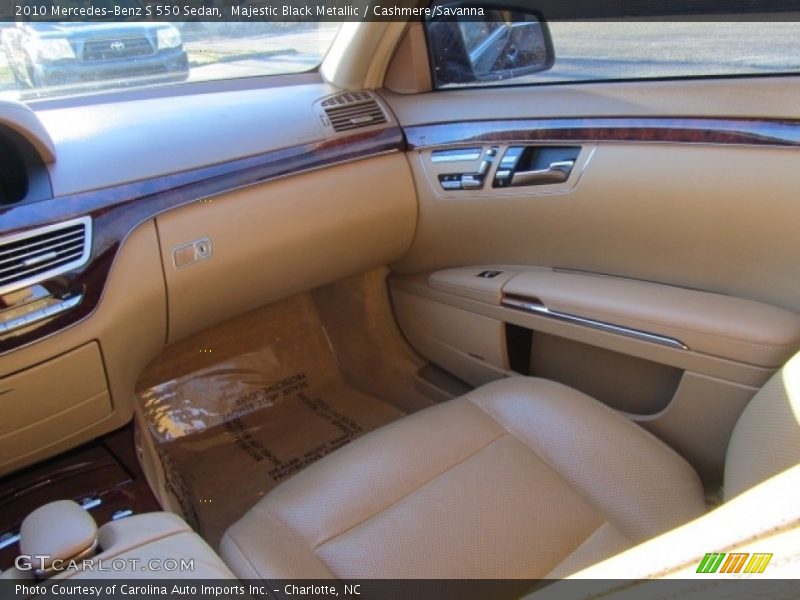Majestic Black Metallic / Cashmere/Savanna 2010 Mercedes-Benz S 550 Sedan