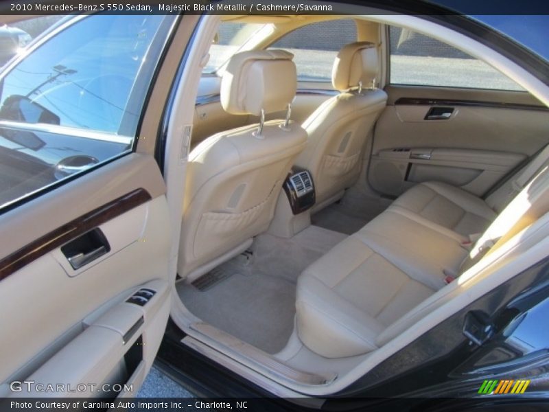 Majestic Black Metallic / Cashmere/Savanna 2010 Mercedes-Benz S 550 Sedan