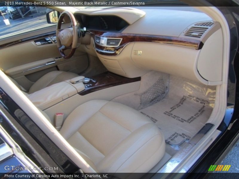 Majestic Black Metallic / Cashmere/Savanna 2010 Mercedes-Benz S 550 Sedan