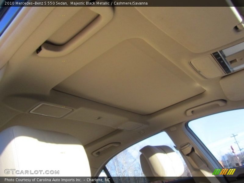 Majestic Black Metallic / Cashmere/Savanna 2010 Mercedes-Benz S 550 Sedan