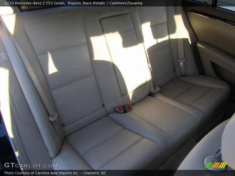 Majestic Black Metallic / Cashmere/Savanna 2010 Mercedes-Benz S 550 Sedan