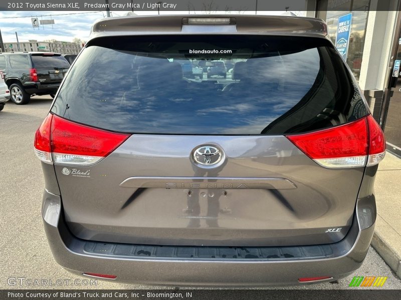 Predawn Gray Mica / Light Gray 2012 Toyota Sienna XLE