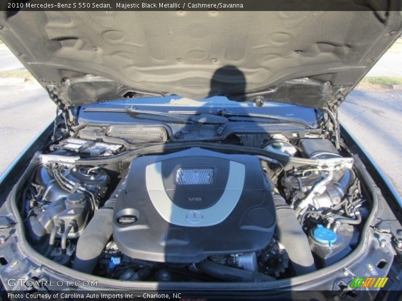 Majestic Black Metallic / Cashmere/Savanna 2010 Mercedes-Benz S 550 Sedan
