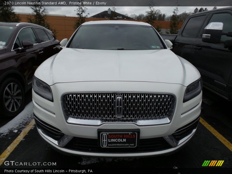 Pristine White / Ebony 2020 Lincoln Nautilus Standard AWD