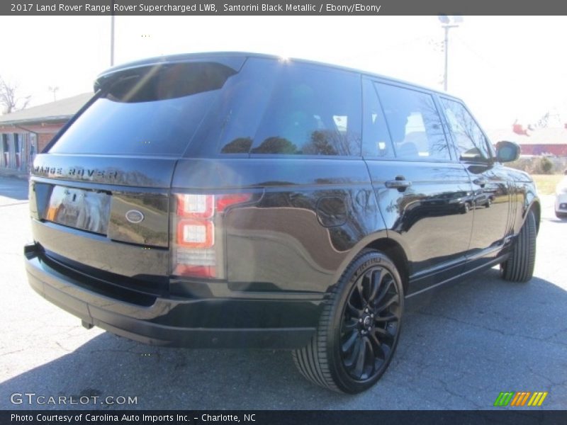 Santorini Black Metallic / Ebony/Ebony 2017 Land Rover Range Rover Supercharged LWB