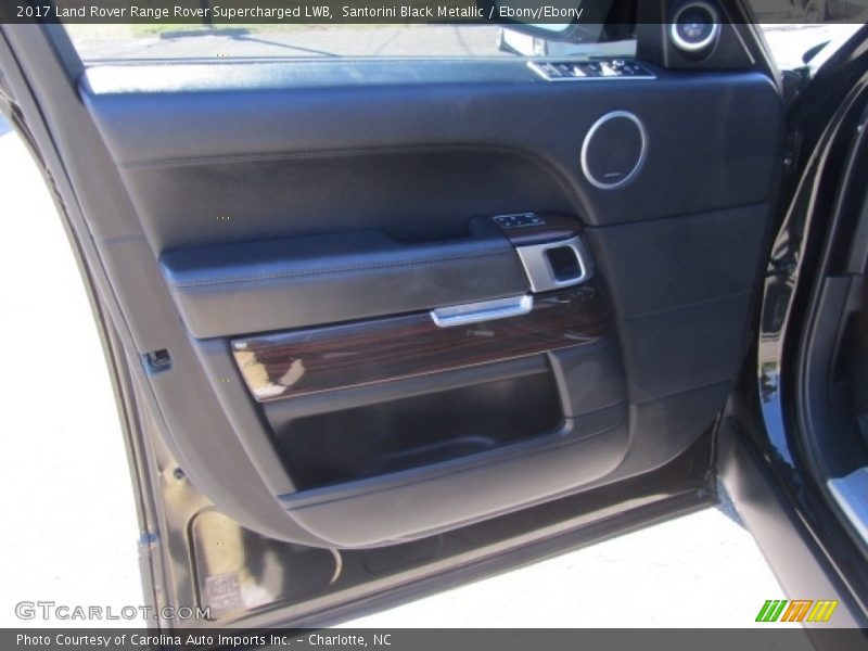 Santorini Black Metallic / Ebony/Ebony 2017 Land Rover Range Rover Supercharged LWB