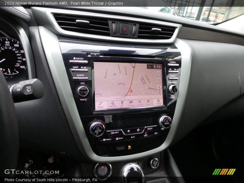 Controls of 2020 Murano Platinum AWD