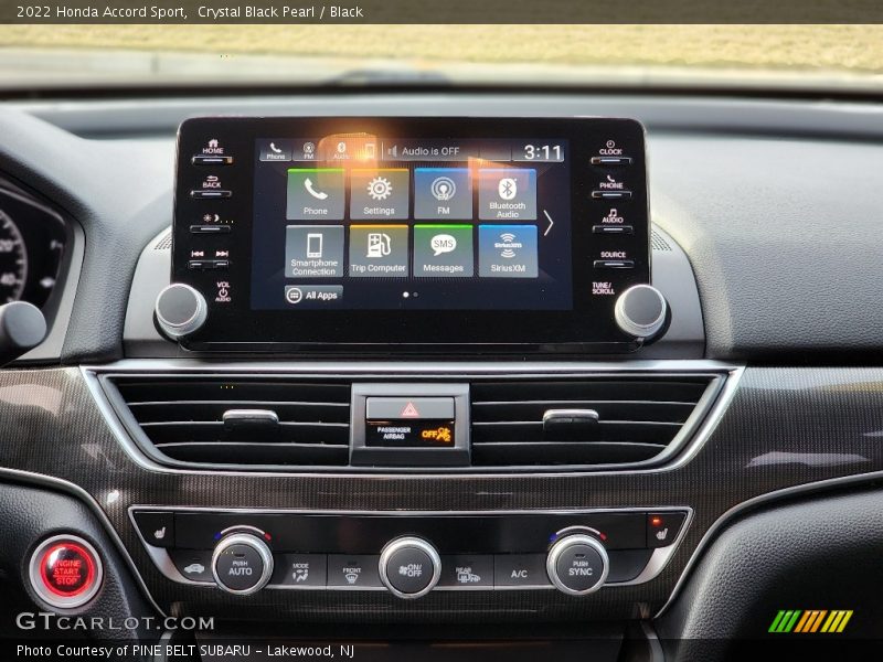 Controls of 2022 Accord Sport