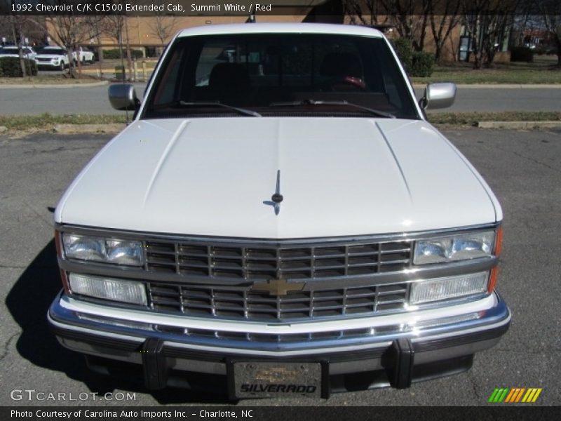 Summit White / Red 1992 Chevrolet C/K C1500 Extended Cab