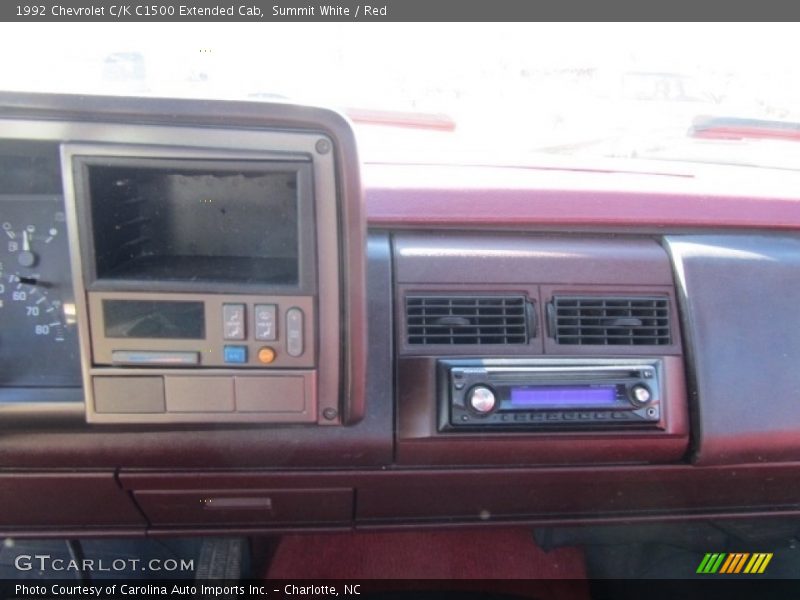 Summit White / Red 1992 Chevrolet C/K C1500 Extended Cab