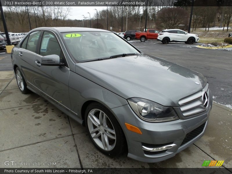 Palladium Silver Metallic / Almond Beige 2013 Mercedes-Benz C 300 4Matic Sport