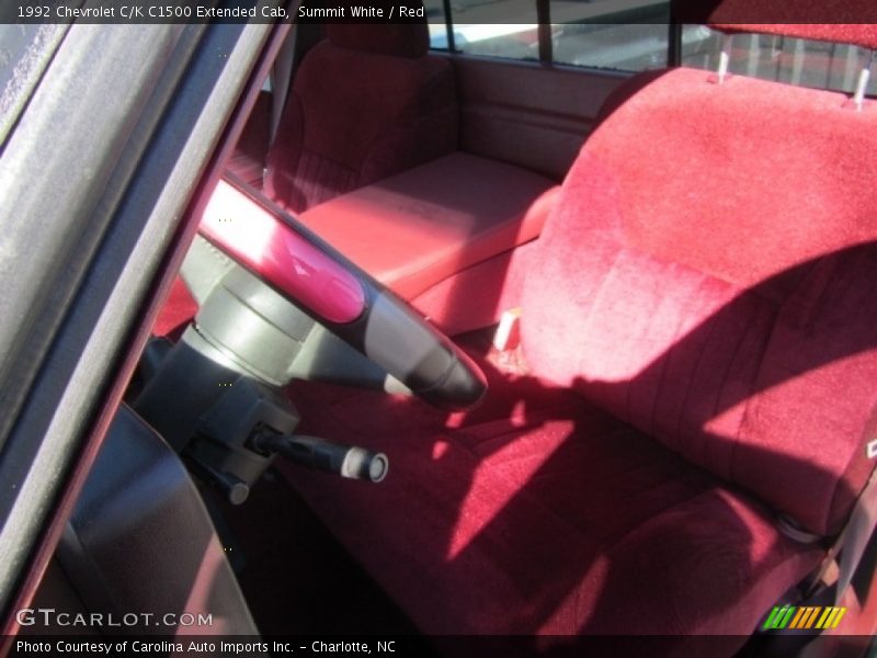Summit White / Red 1992 Chevrolet C/K C1500 Extended Cab