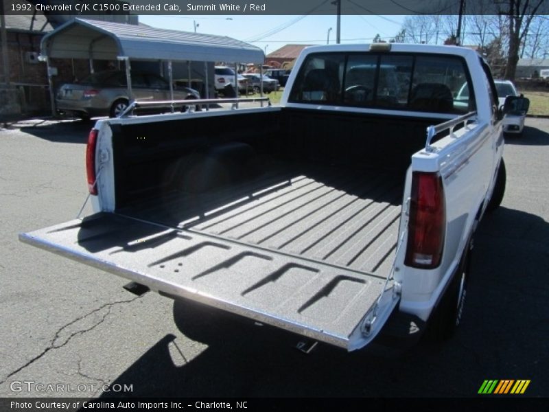 Summit White / Red 1992 Chevrolet C/K C1500 Extended Cab