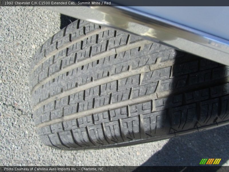 Summit White / Red 1992 Chevrolet C/K C1500 Extended Cab